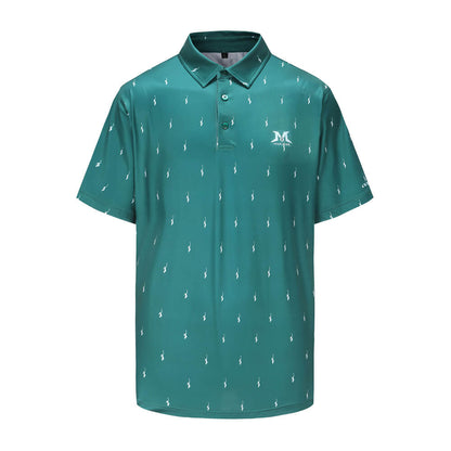 mazel golf shirt dark green
