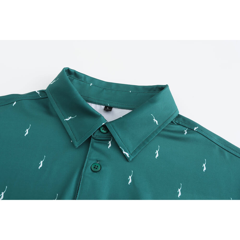 mazel golf shirt dark green4