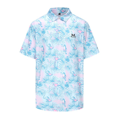 mazel golf shirts blue pink 1