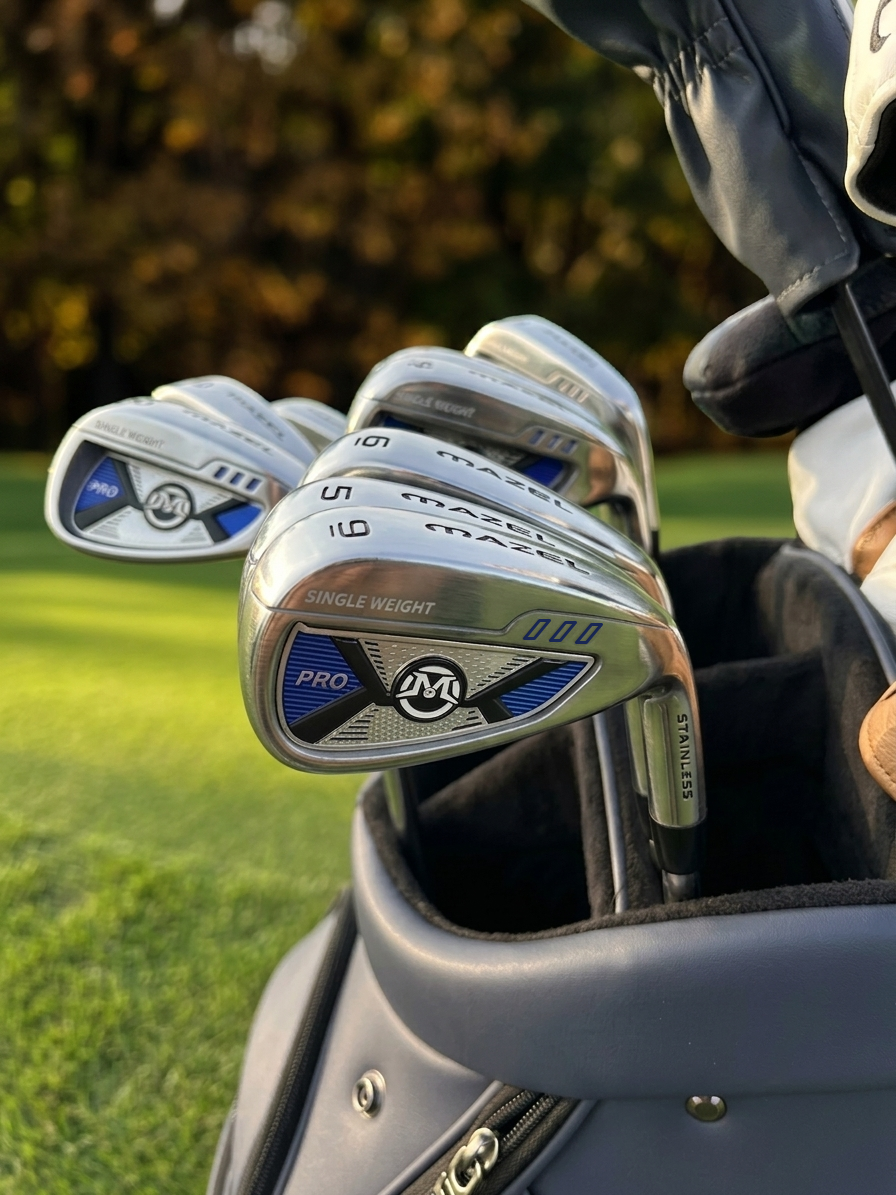 single length iron se 4-sw 9p mazel golf clubs