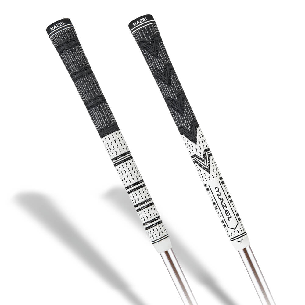 MAZEL Rubber Golf Grips Set black white 2