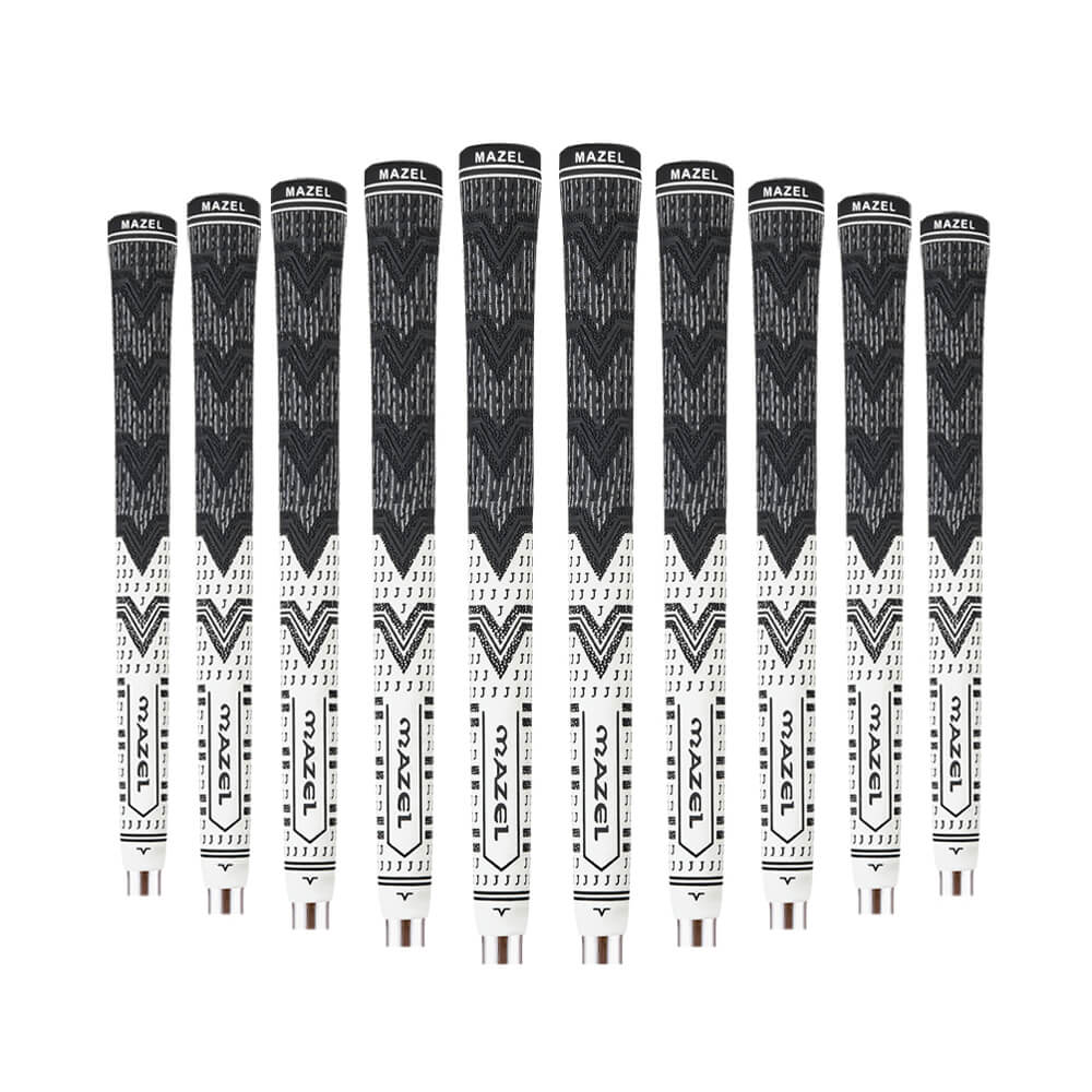 MAZEL Rubber Golf Grips Set black white 4