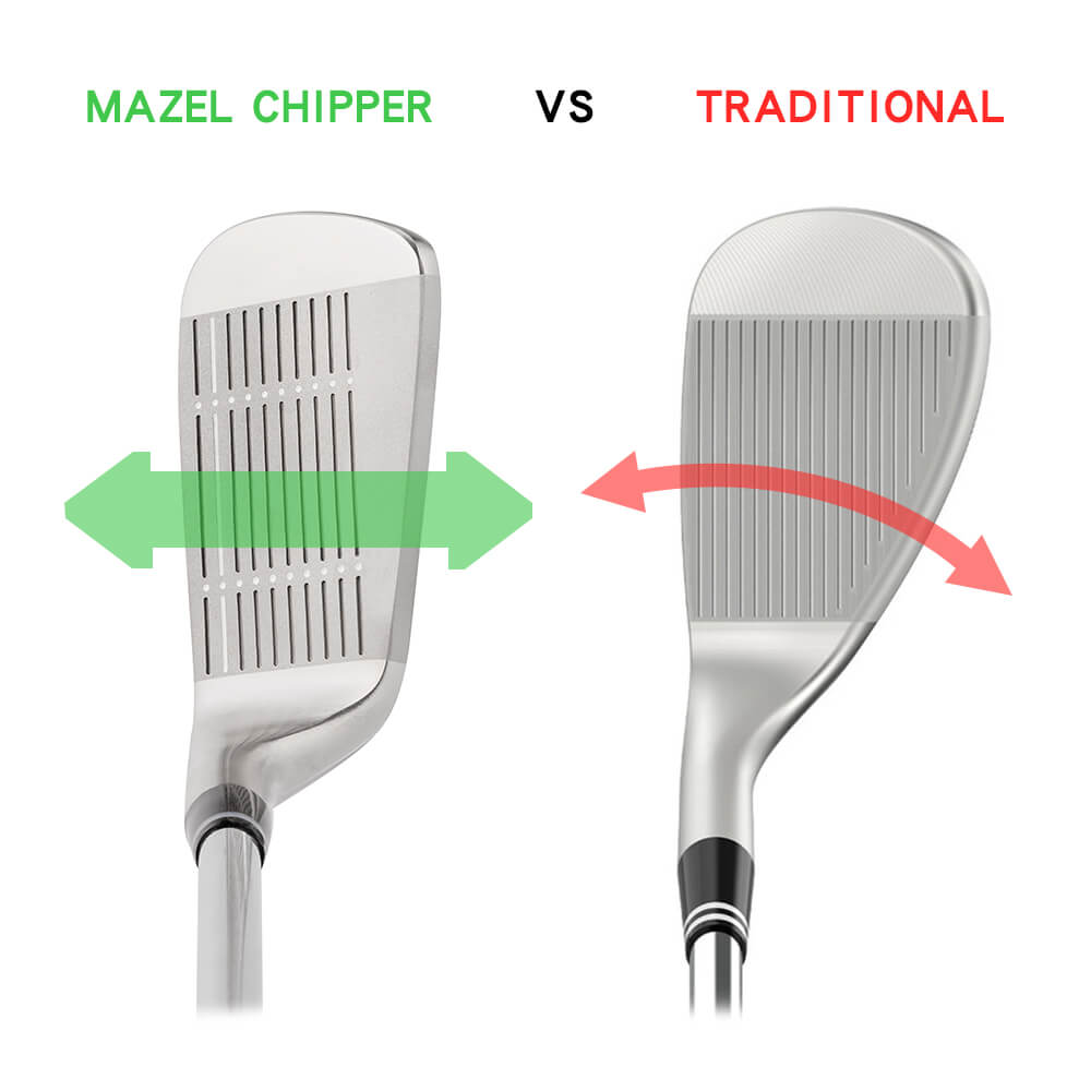 Mazel golf chipper vs traditional pitching wedge  easy to chip the ball