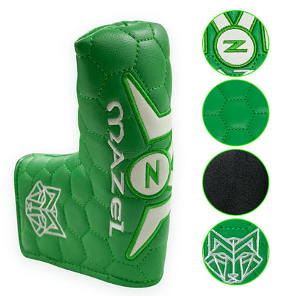 Mazel golf blade putter cover green 2