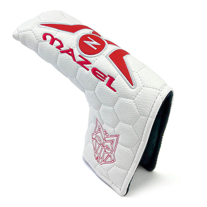 Mazel golf blade putter cover white 1