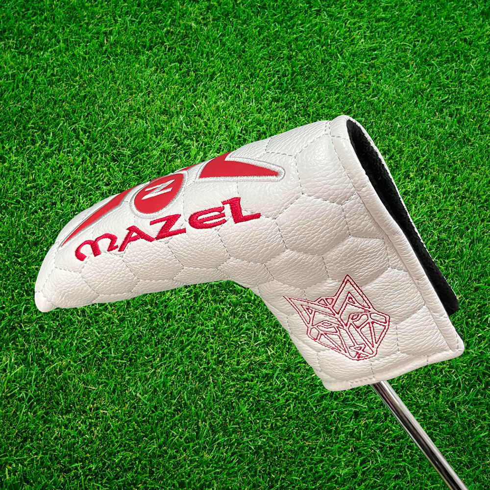 Mazel golf blade putter cover white 4