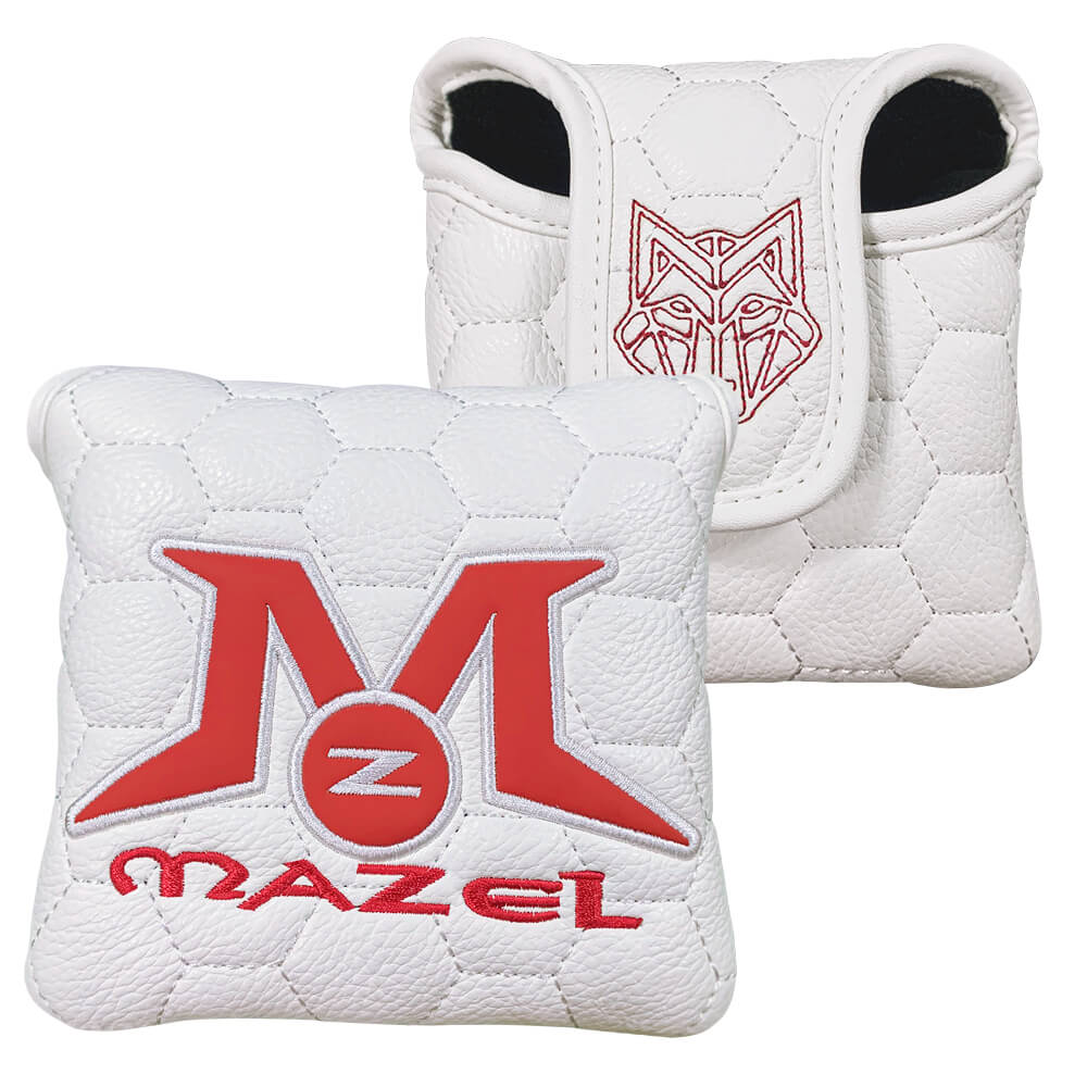 Mazel Golf Mallet Putter Cover-white 1