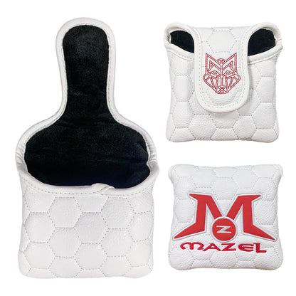 Mazel Golf Mallet Putter Cover-white 2