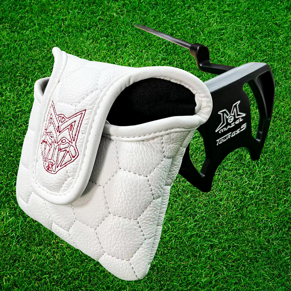 Mazel Golf Mallet Putter Cover-white 7