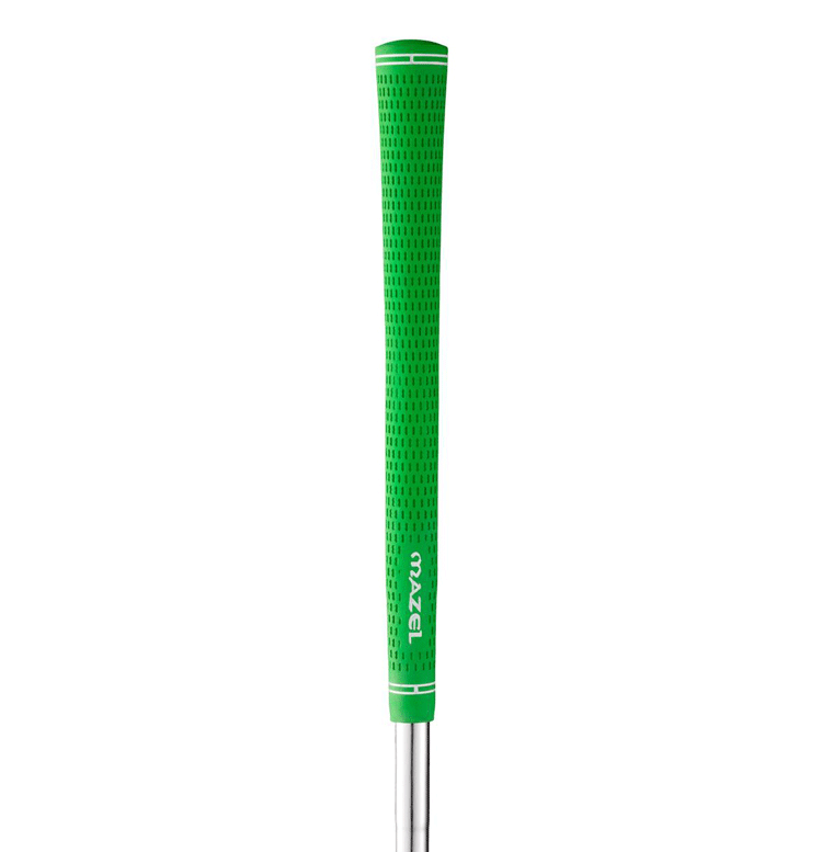 Close-up of MAZEL Golf Chipper ergonomic grip for comfortable, secure hold – helps high handicappers and seniors achieve consistent, confident short game shots