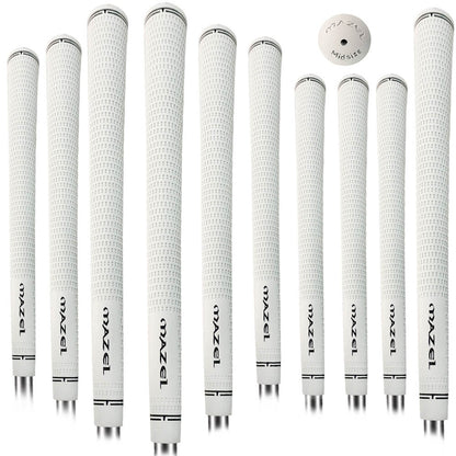 mazel 10-piece golf grip bundle white 1