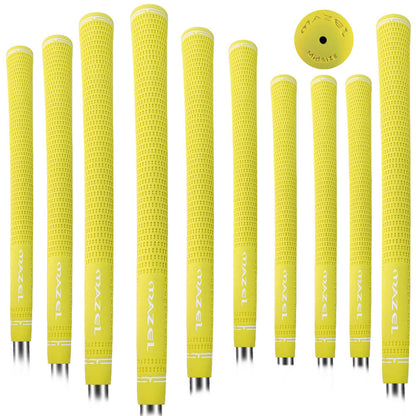 mazel 10-piece golf grip bundle yellow 1
