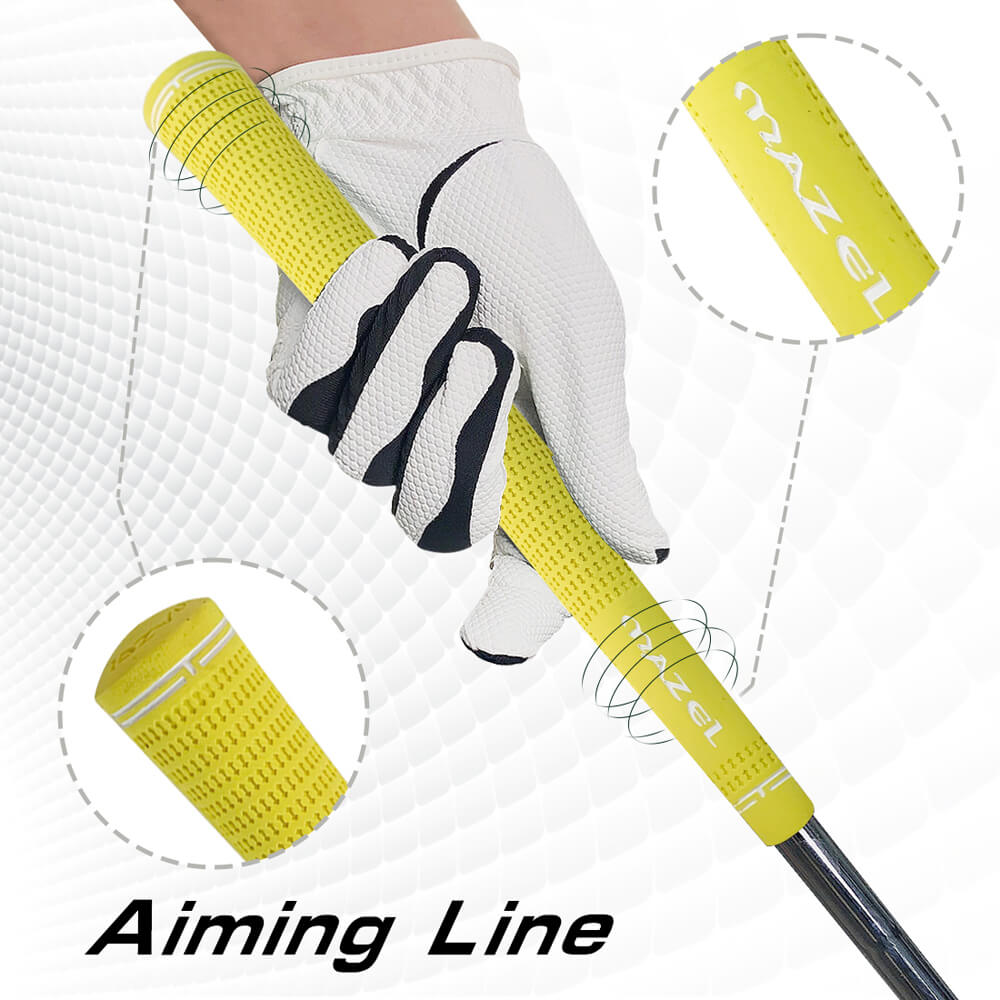 mazel 10-piece golf grip bundle yellow 4