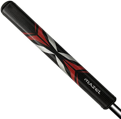 mazel golf putter grip Black red 01