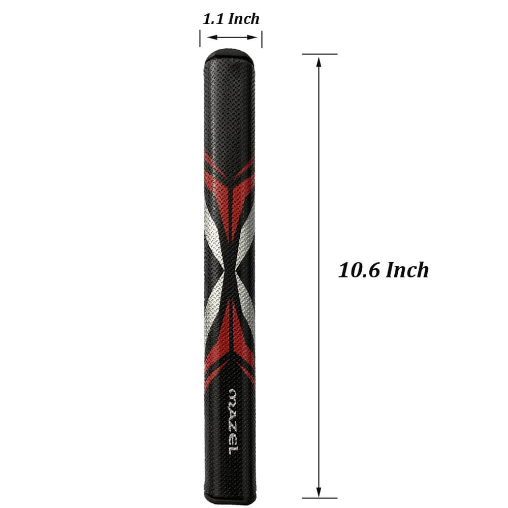 mazel golf putter grip Black red 02